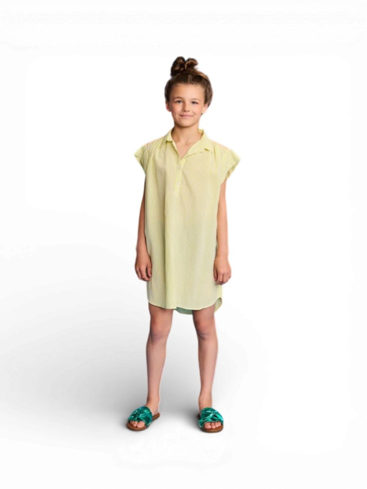 Gestreept geel kleed AO76