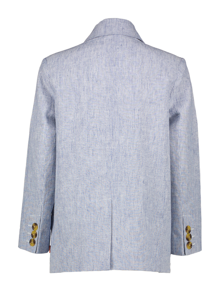 Blauwe gestreepte blazer AO76