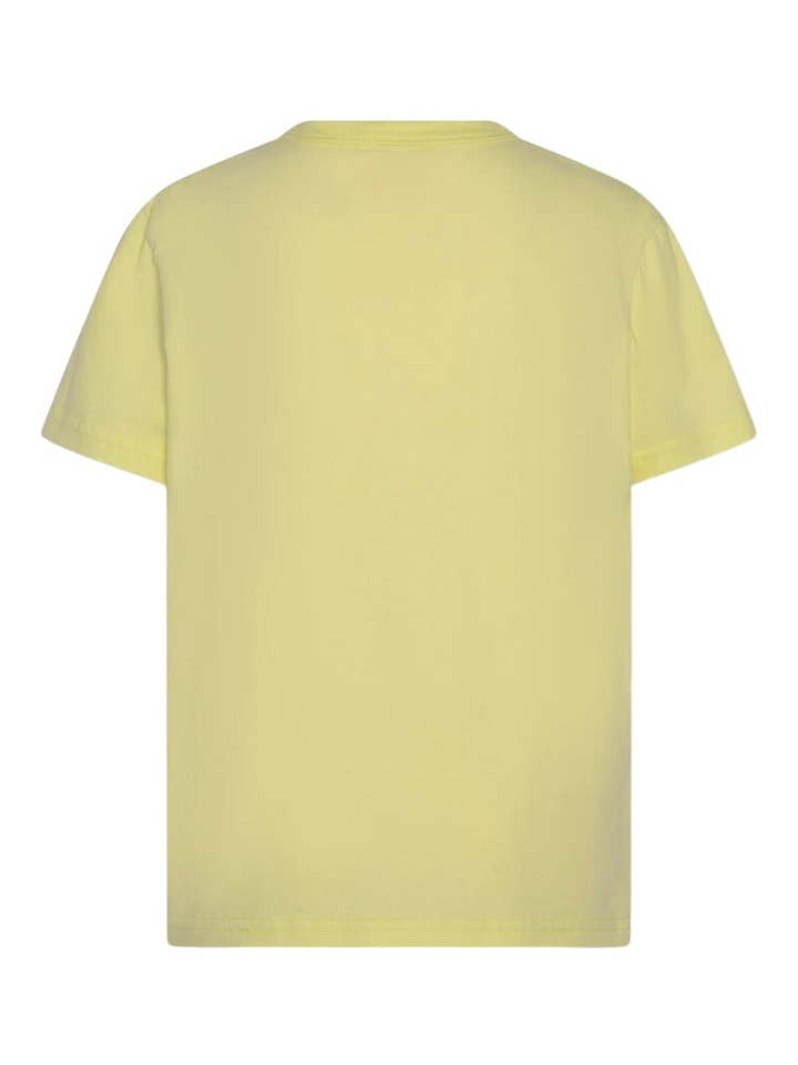 Gele t-shirt met borduur detail AO76