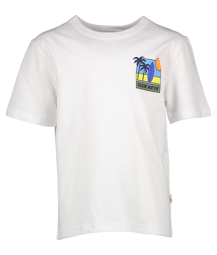 Witte t-shirt met print AO76
