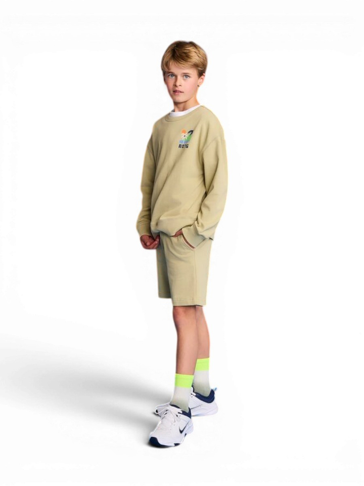 Groene met met print en logo AO76