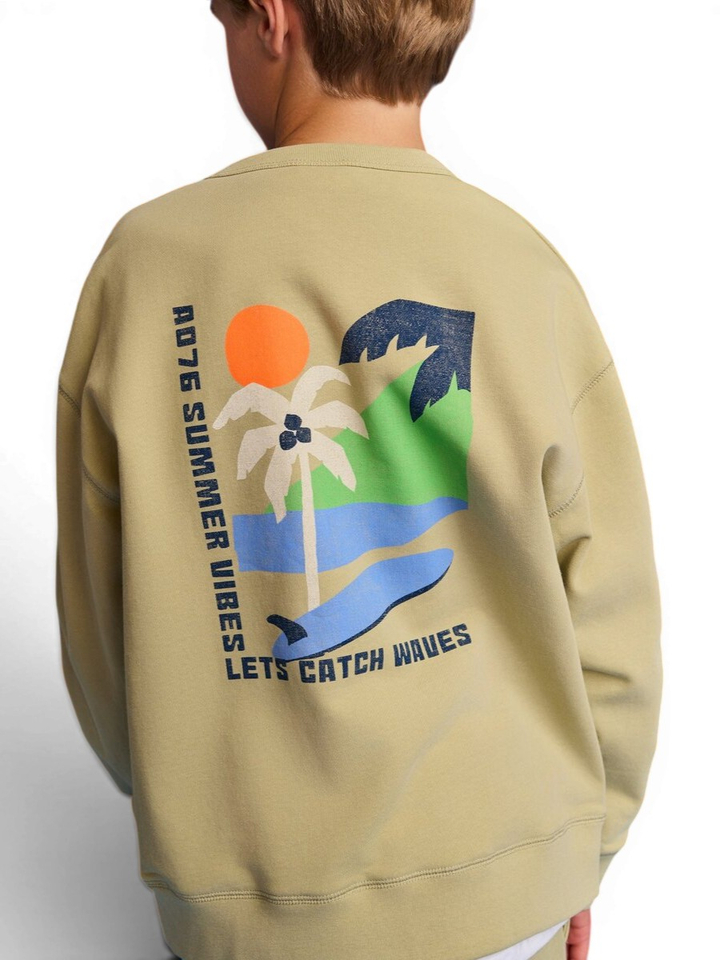 Groene met met print en logo AO76