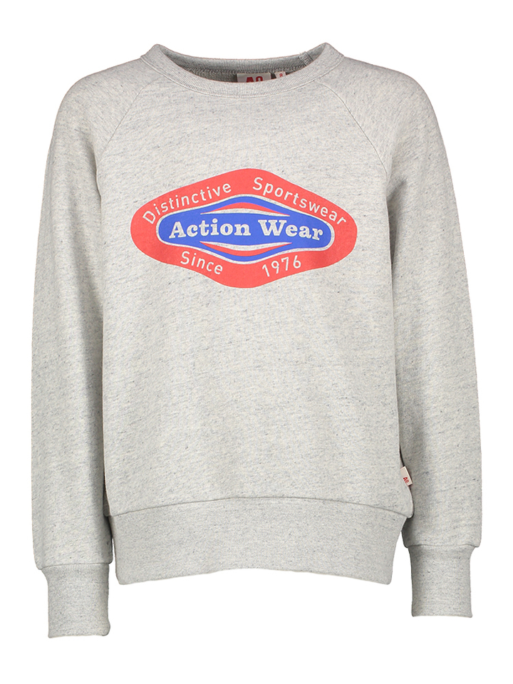 Grijze sweater print AO76