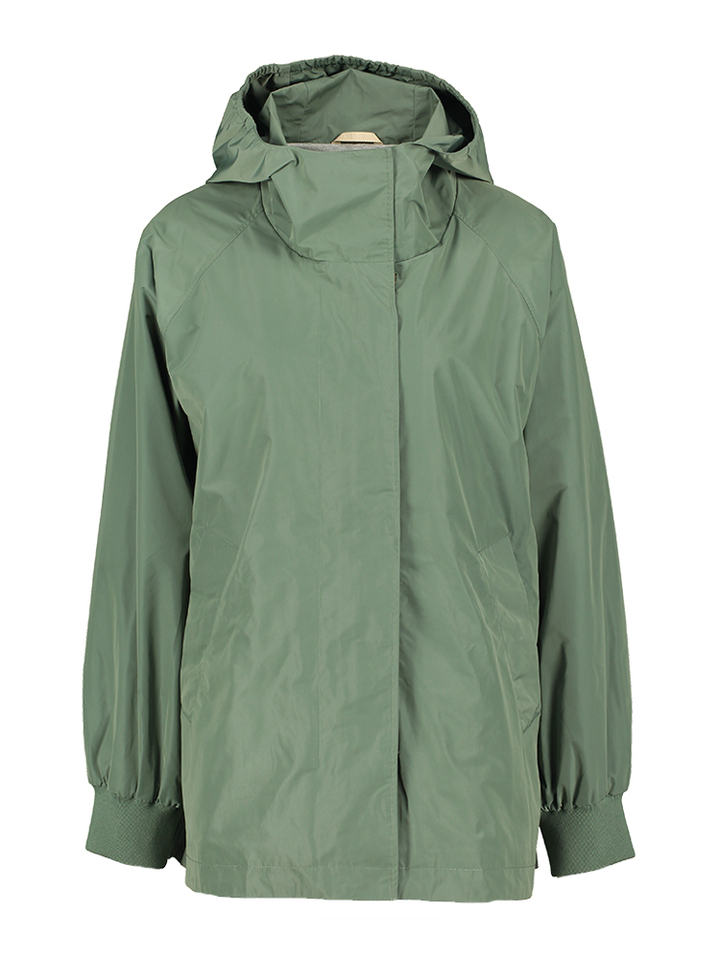 Groene regenjas met kap Roover Bellerose