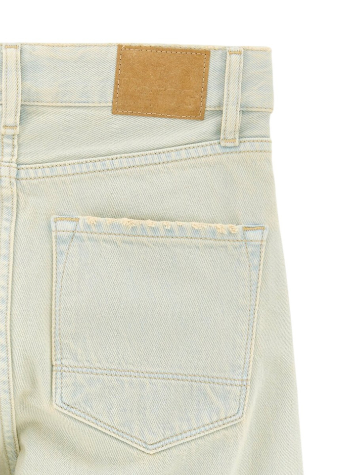 Afgewassen groen flared jeans Poppies Bellerose 
