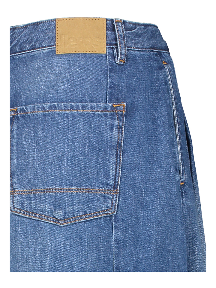 Blauwe jeans short uitgerafelde boord Pethula Bellerose