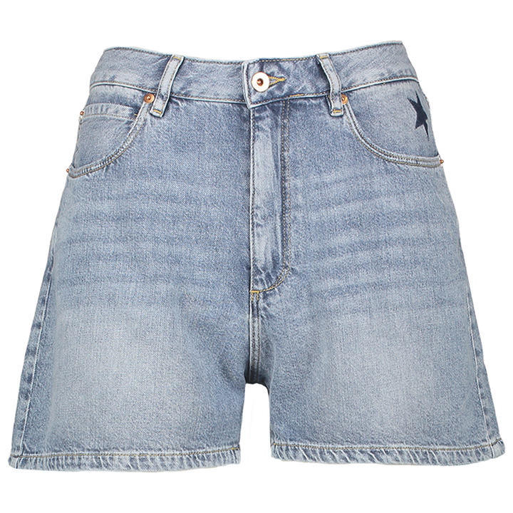 Blauwe jeans short met ster detail Kyle Bellerose 