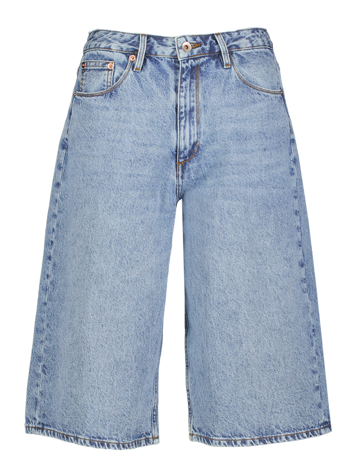 Blauw lange jeans short Phebe Bellerose