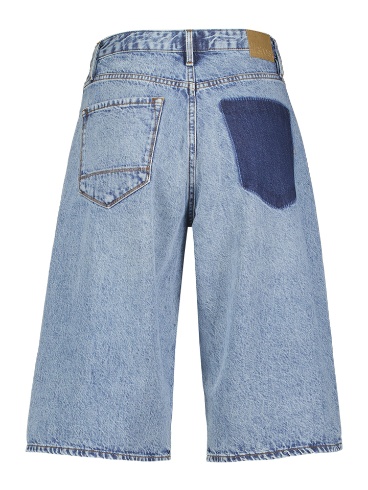 Blauw lange jeans short Phebe Bellerose