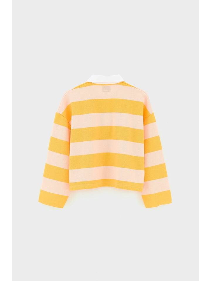 Geel gestreepte sweater Fruta Bellerose