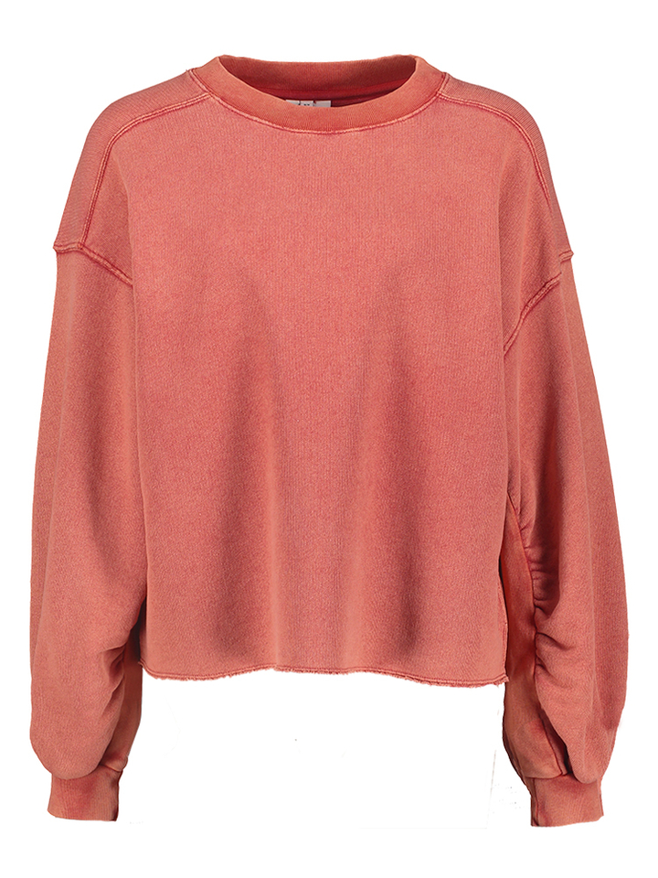 Roze sweater zonder boord onderaan Frante Bellerose 