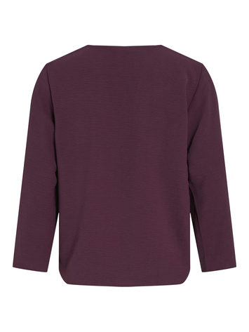Bordeaux blouse met v-hals Vijosa Vila 