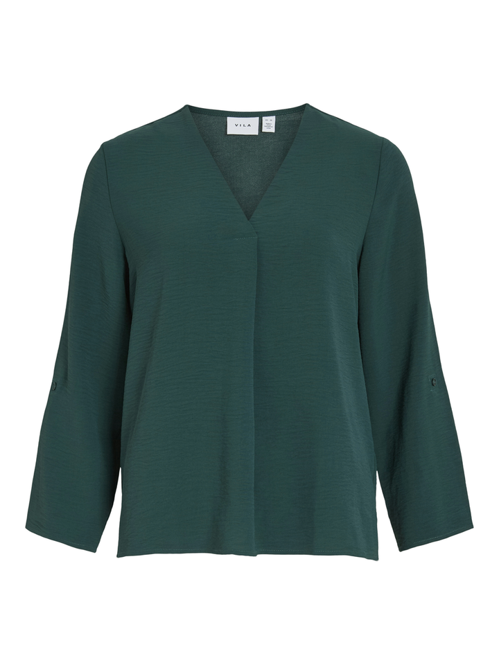 Groene blouse met v-hals Vijosa Vila