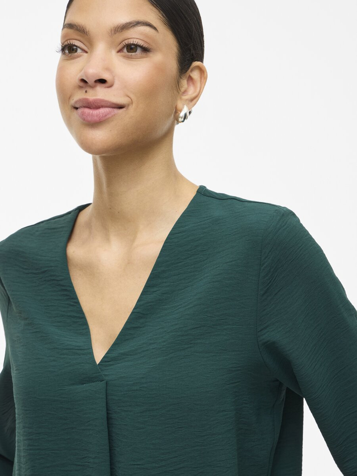 Groene blouse met v-hals Vijosa Vila