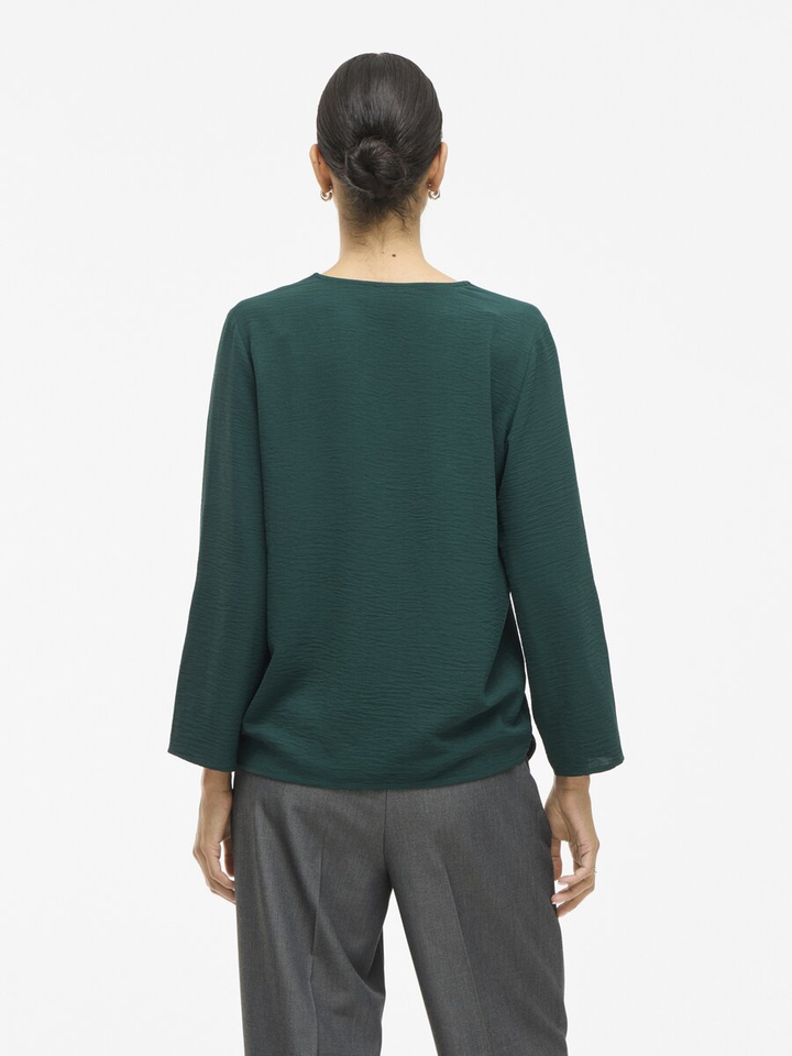 Groene blouse met v-hals Vijosa Vila