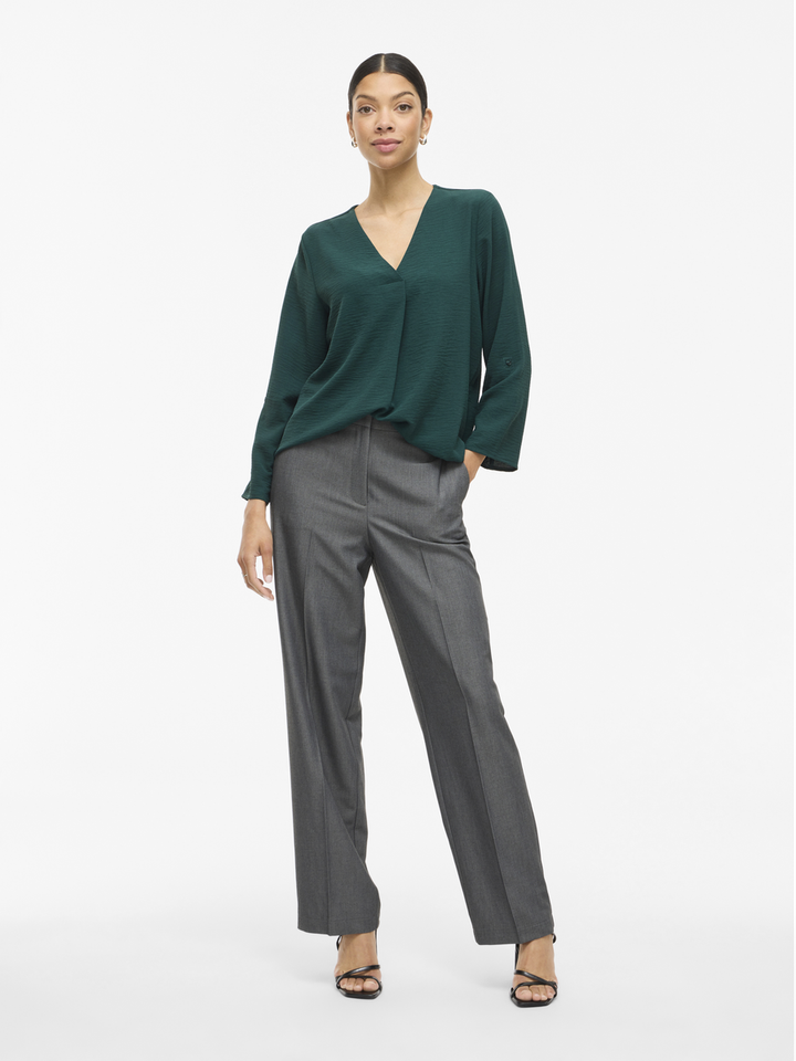 Groene blouse met v-hals Vijosa Vila