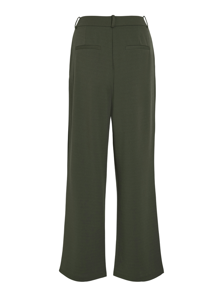 Kaki lange wijde broek Viclua Vila