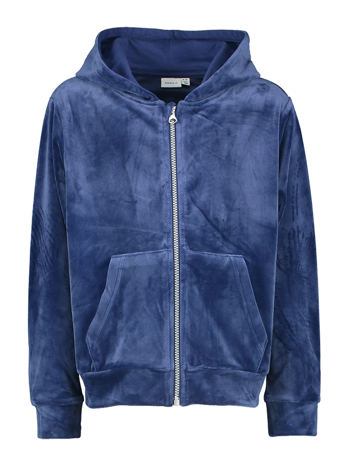 Blauwe zachte gilet met rits Name It 