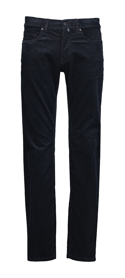 Blauwe ribfluwelen broek Pierre Cardin