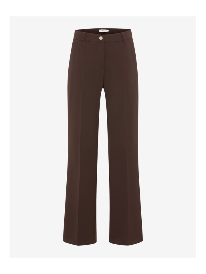 Bruine lange bootcut broek Style.Maine Brax 