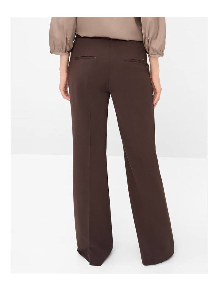 Bruine lange bootcut broek Style.Maine Brax 