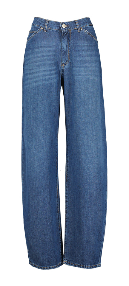 Donkerblauwe balloon denim Antea Noir'N Bleu