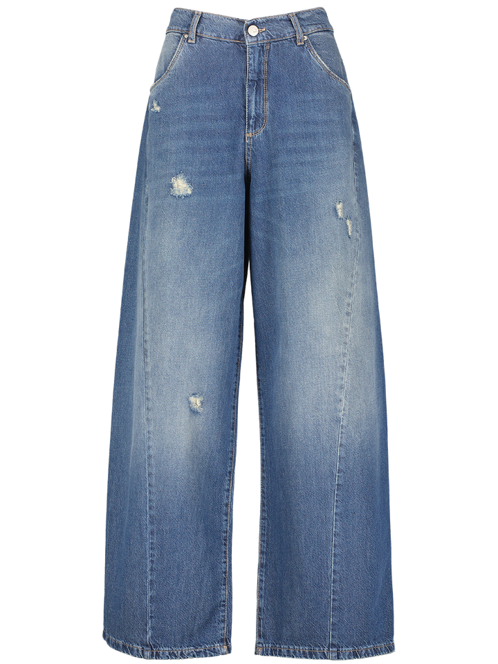 Donkerblauwe baggy jeans Marlene Noir'N Bleu