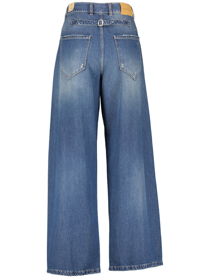Donkerblauwe baggy jeans Marlene Noir'N Bleu