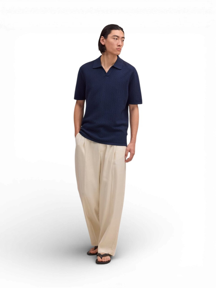 Donkerblauwe polo Paul NN. 07 