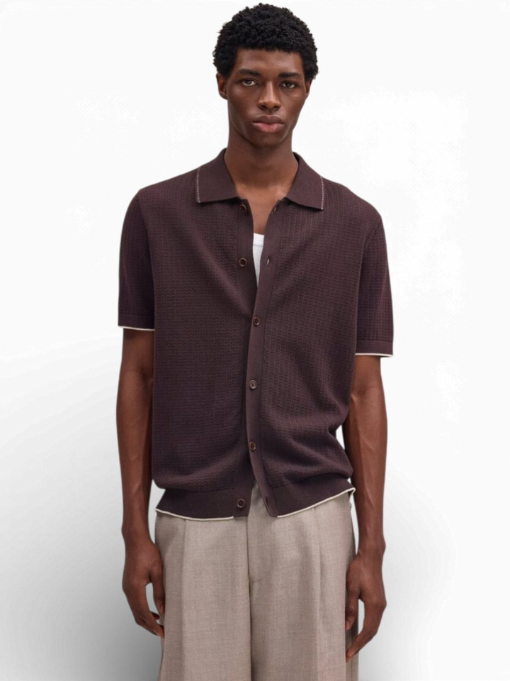 Donkerbruine polo Nalo NN.07
