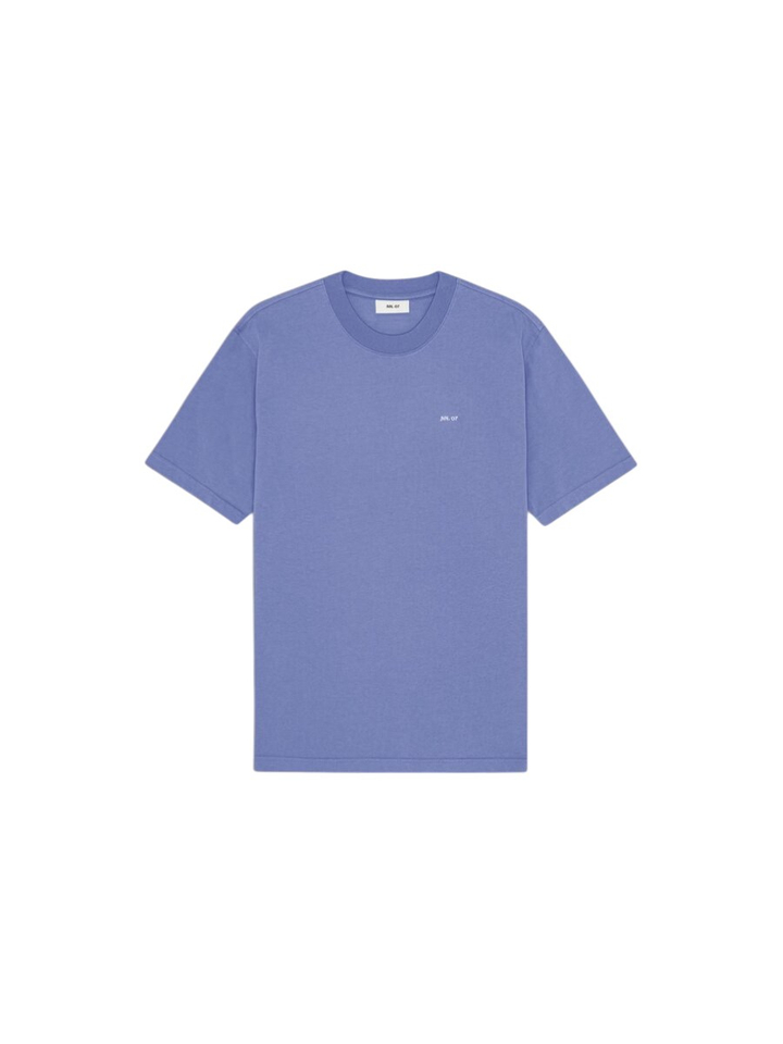 Blauwe katoenen T-shirt Adam NN.07