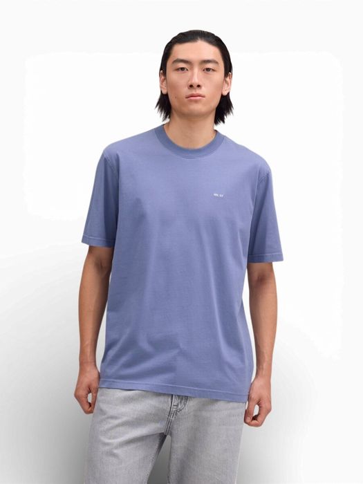 Blauwe katoenen T-shirt Adam NN.07