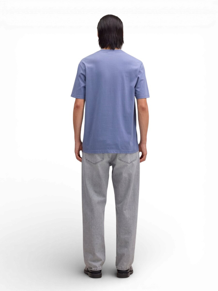 Blauwe katoenen T-shirt Adam NN.07