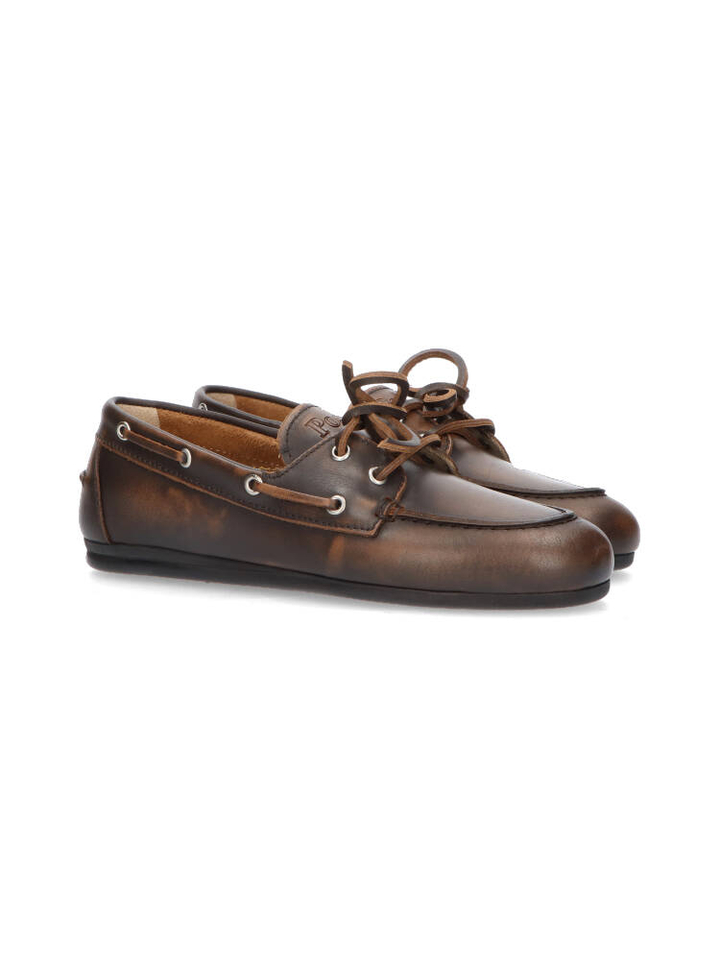 Leather coffee loafers Posa 