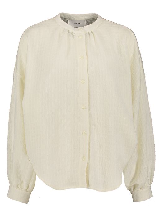 Ecrukleurige blouse met licht motief Gisele Julia June