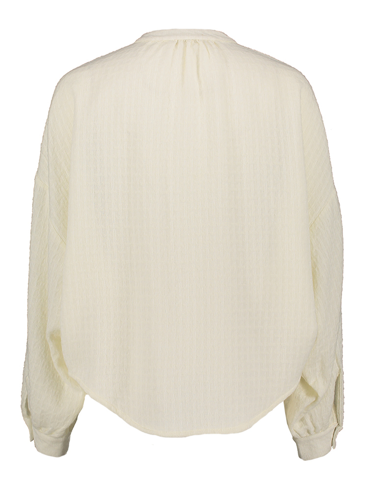Ecrukleurige blouse met licht motief Gisele Julia June 
