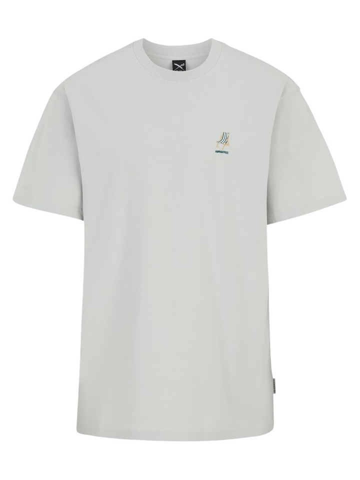 Blauwe t-shirt met strandstoel Homeoffice Iriedaily
