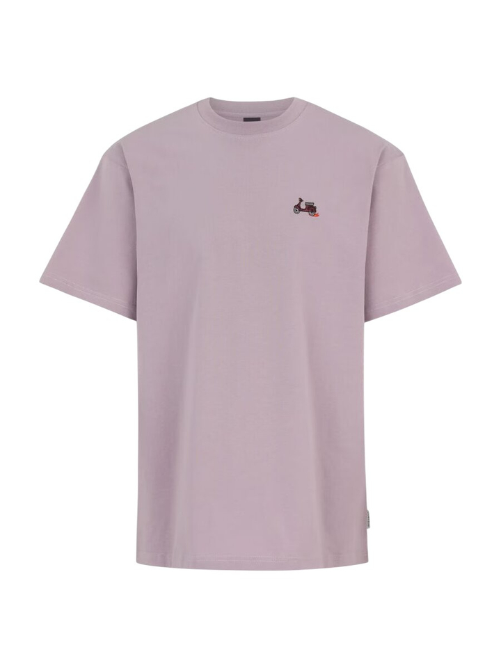 Paarse t-shirt met scooter I Scotter Iriedaily
