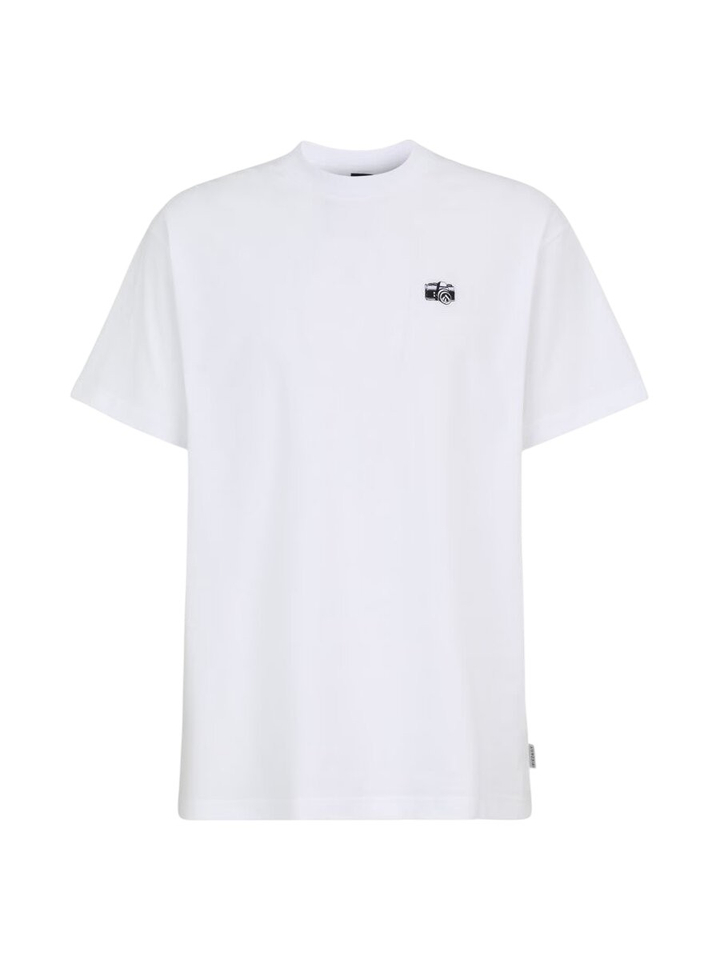 Witte t-shirt met borduur Spiegelreflex Iriedaily 