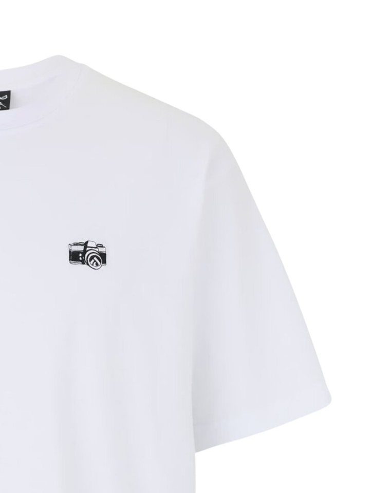 Witte t-shirt met borduur Spiegelreflex Iriedaily 