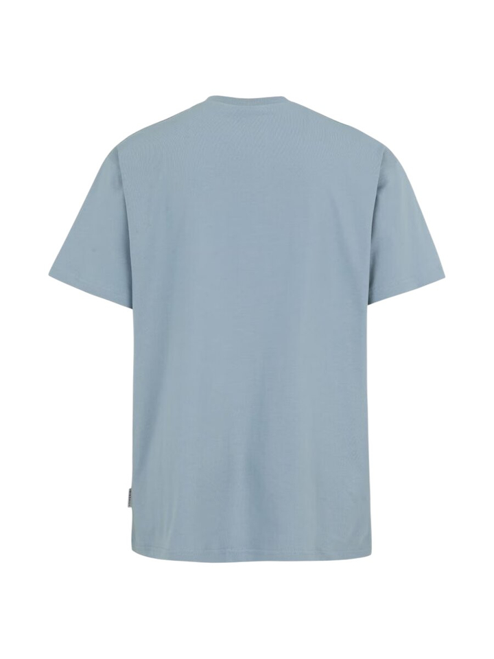 lichtblauwe t-shirt met borduur Zwille Iriedaily 