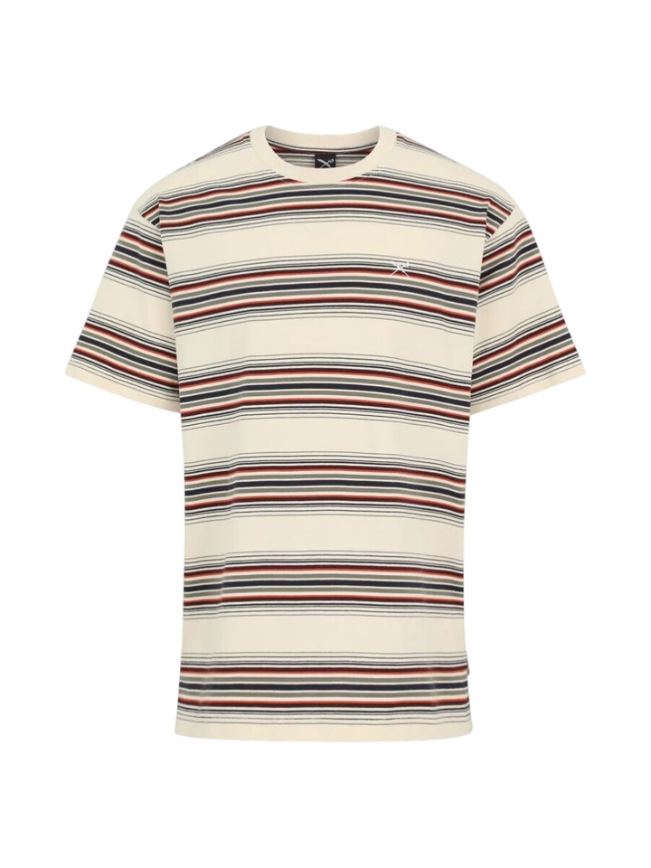 Beige gestreepte t-shirt Rayas Iriedaily 