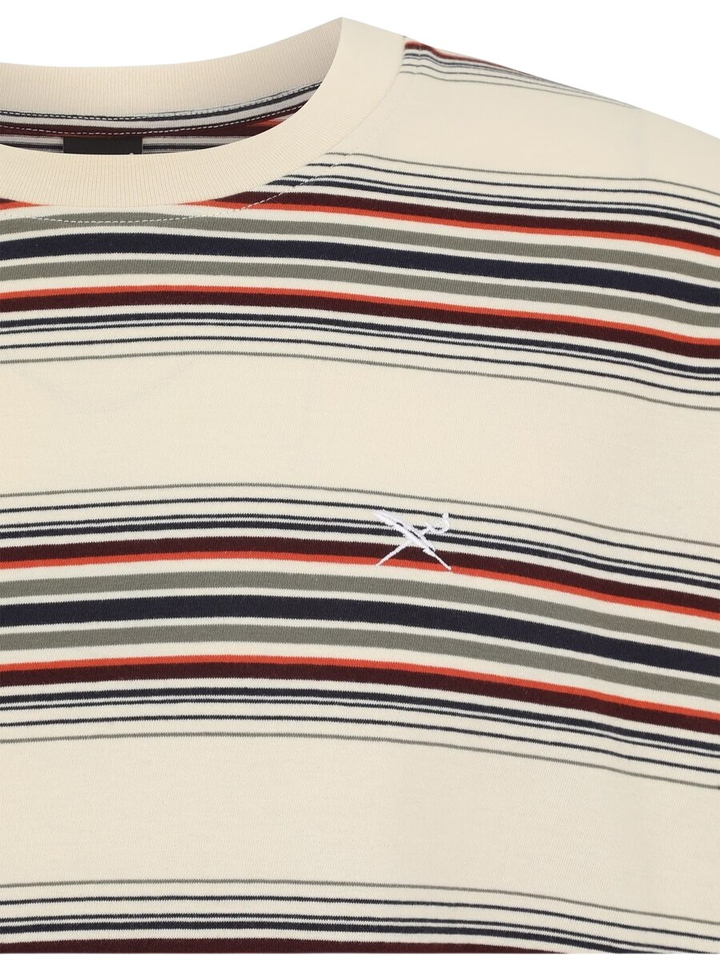 Beige gestreepte t-shirt Rayas Iriedaily 
