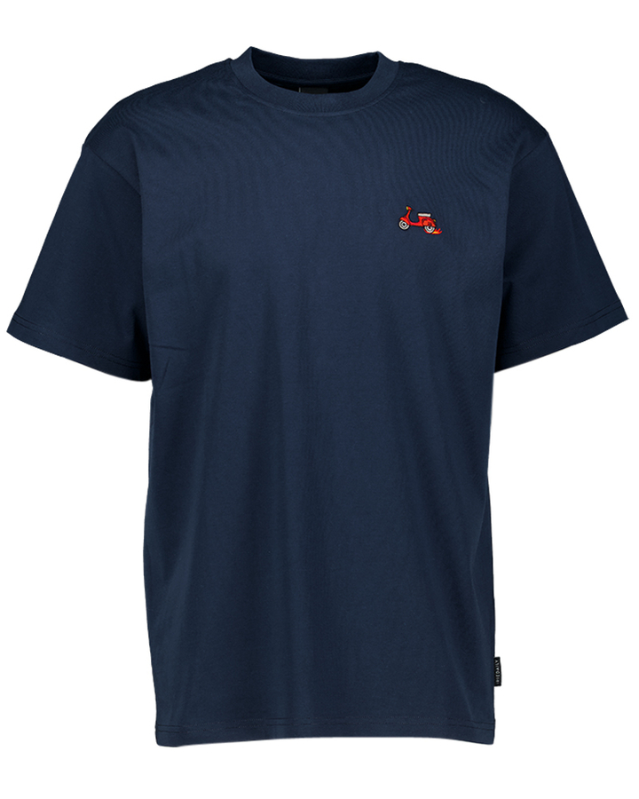 Blauwe t-shirt met scooter I Scooter Iriedaily 