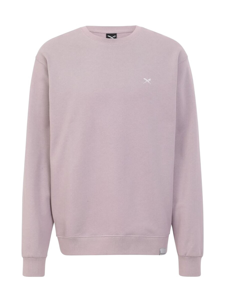 Lila sweater met logo Mini Flag Iriedaily