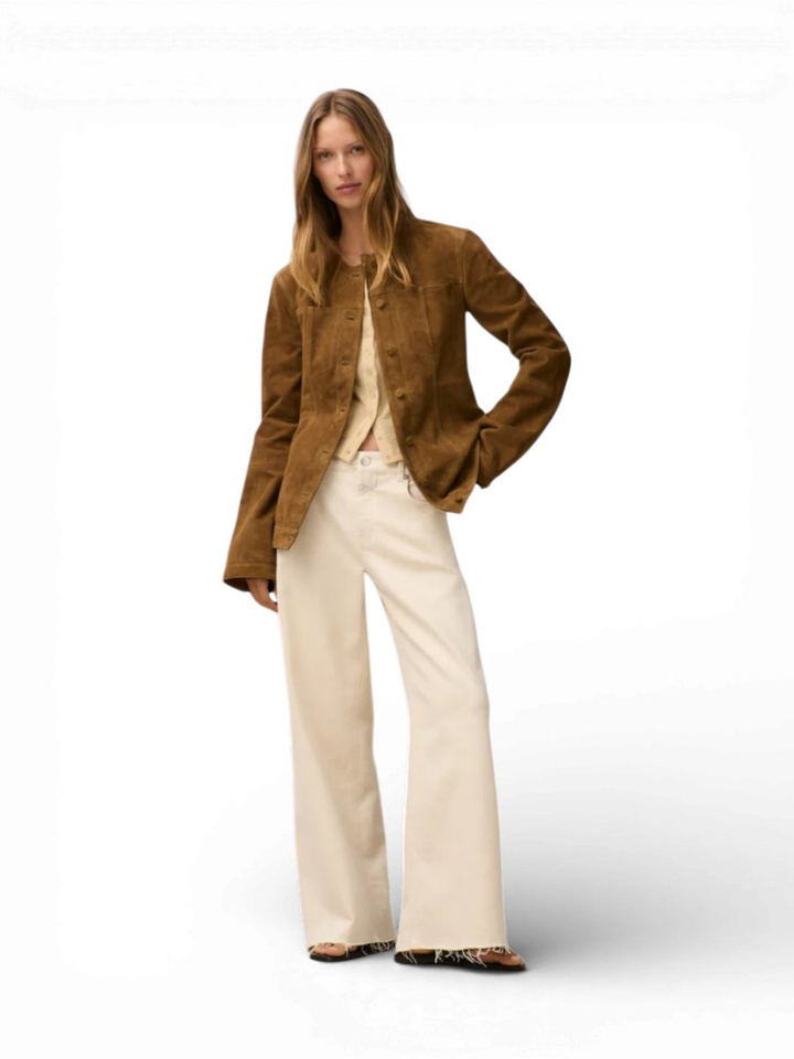 Beige wide fit jeans Jayla