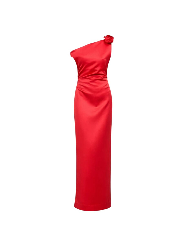 Rode feestelijke maxi-jurk met split Loewe Rhune 