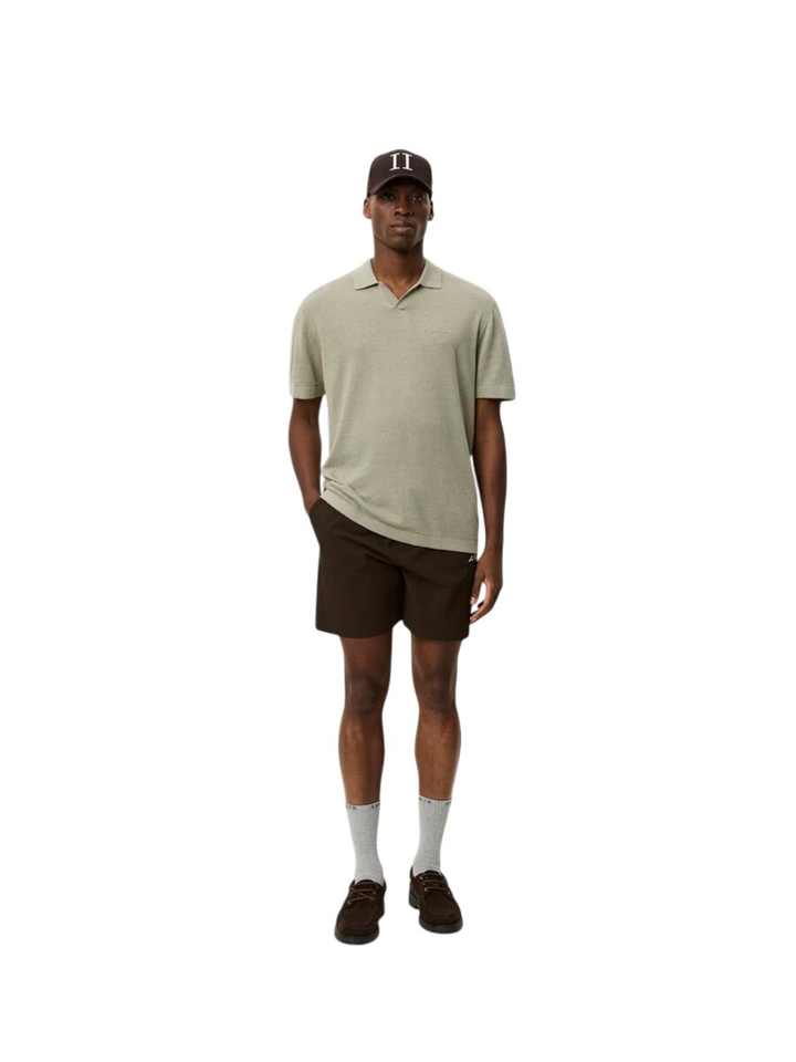 Groene linnen polo Les Deux
