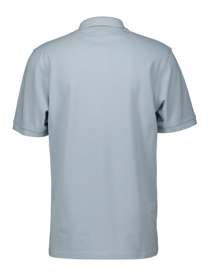 Blauwe polo korte mouw met logo Les Deux