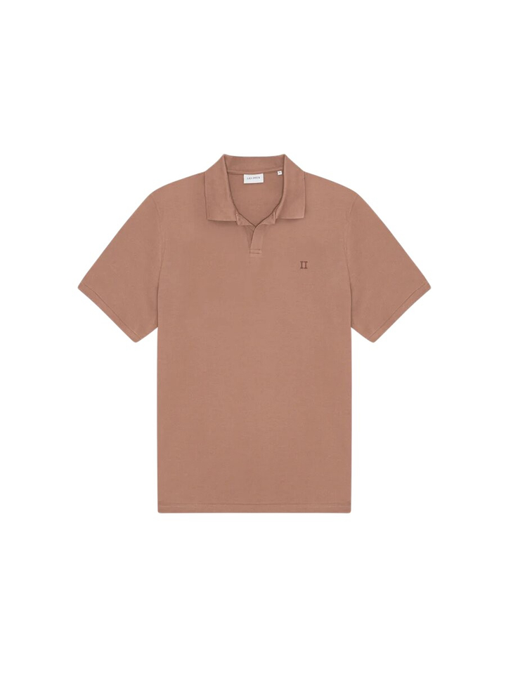 Cognac red kleurige polo Les Deux
